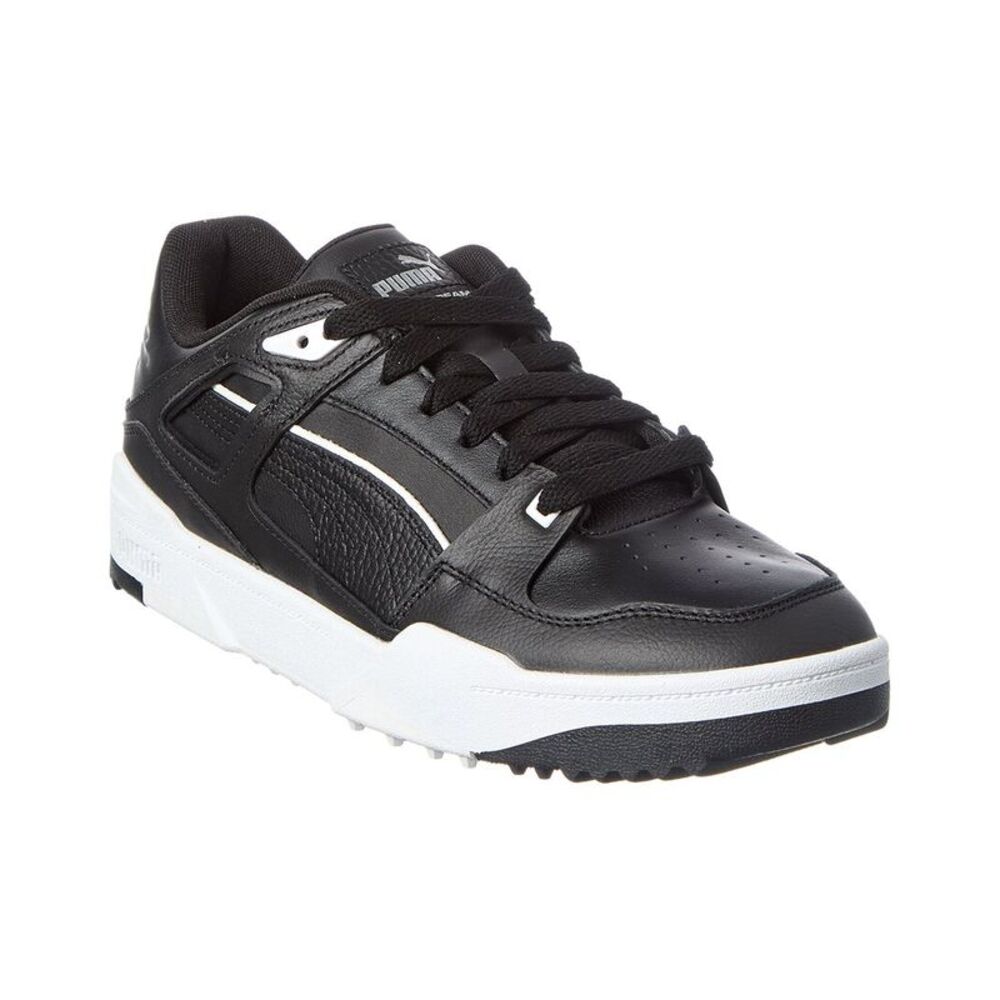 Puma Golf Slipstream Canvas & Leather Sneaker, Black